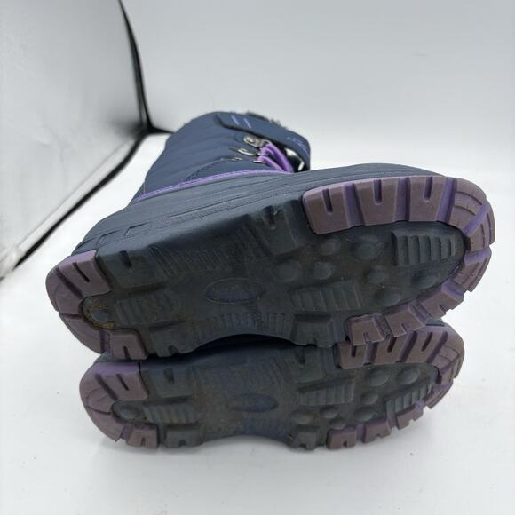 Skechers Boots Little Girls Size‎ 1 Cold Weather Winter Snow Navy Purple 88885L - Picture 9 of 9